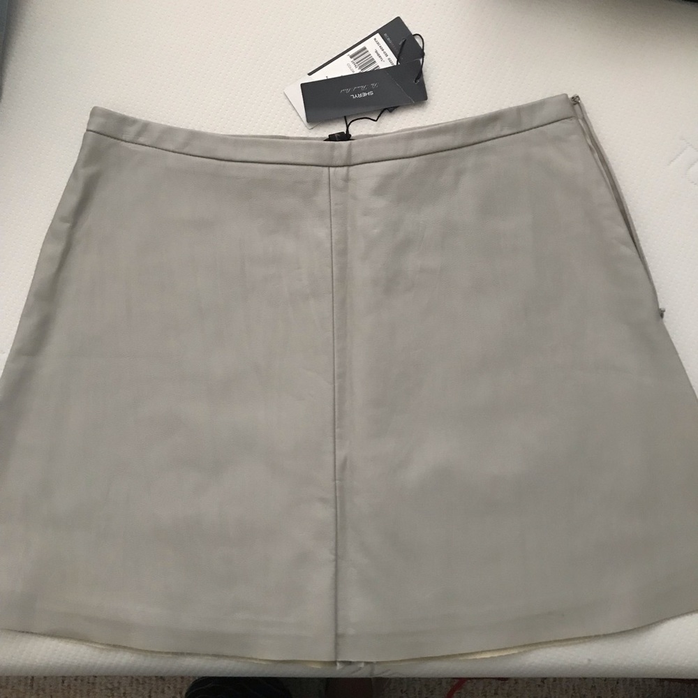 BCBG Sheryl faux leather skirt